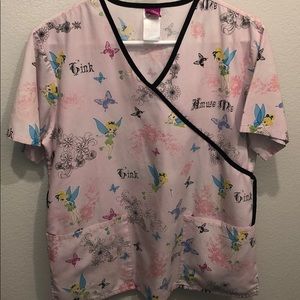 Disney Tinkerbell Scrub Top